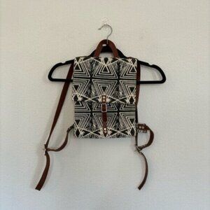 Julia Canright Eye Block Print Backpack